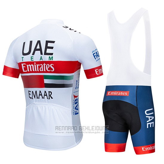 2019 Fahrradbekleidung UCI Weltmeister Uae Wei Rot Trikot Kurzarm und Tragerhose - zum Schließen ins Bild klicken